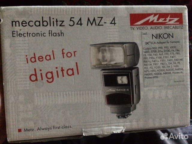 Вспышка камеры Metz megablitz 54 MZ-4 для Nikon