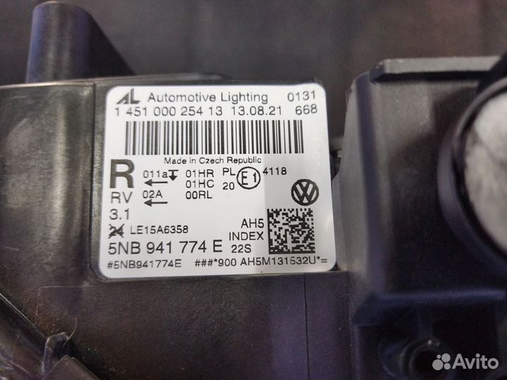 Фара правая Tiguan 2 новое