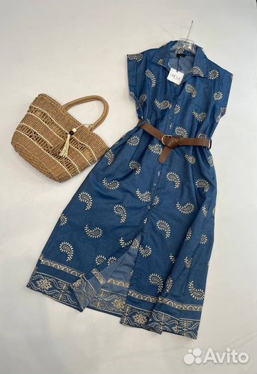 Платье хлопок италия