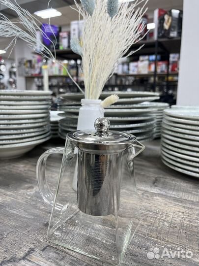 Заварочный чайник с колбой (ситечком) 650 мл