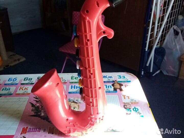 Труба музыкальная детская, на батарейках