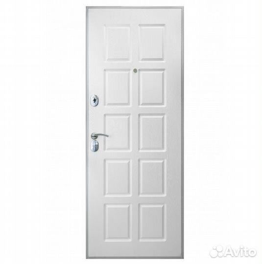 Дверь входная металлическая белая