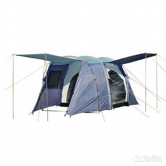 Палатка 4 местная с высоким тамбуром и навесом