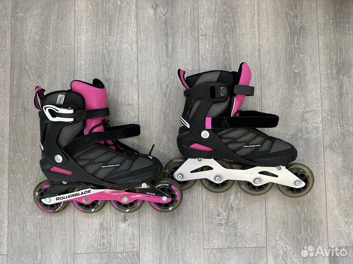 Женские роликовые коньки Rollerblade + защита