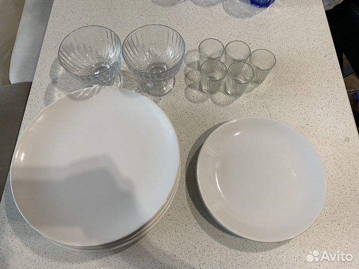 Посуда икеа тарелки/чашки