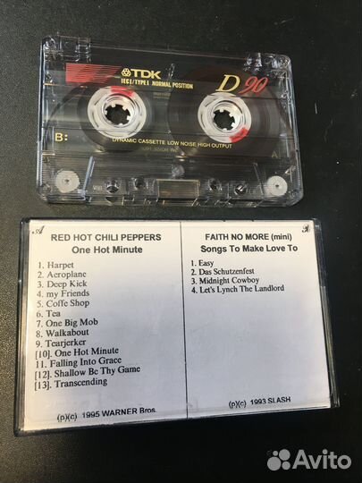 Red Hot Chili Peppers 1995 Faith No More 1993 TDK