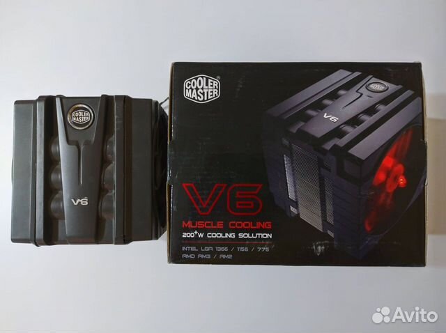 Кулер 6 трубок 200+ Вт - Cooler Master V6 LGA1700 купить в Смоленске ...
