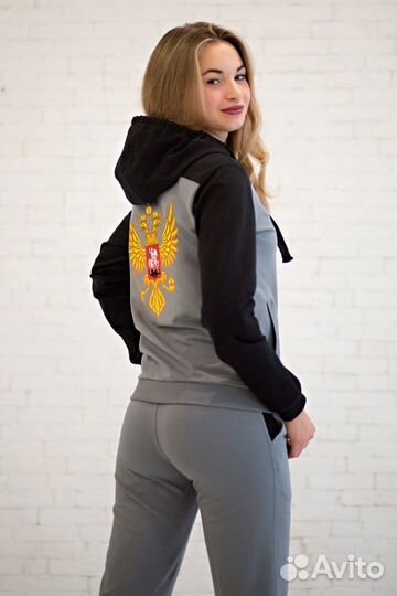 Женский спортивный костюм россия С гербом