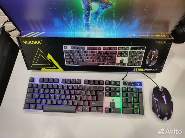 Новый набор Клавиатура + Машка