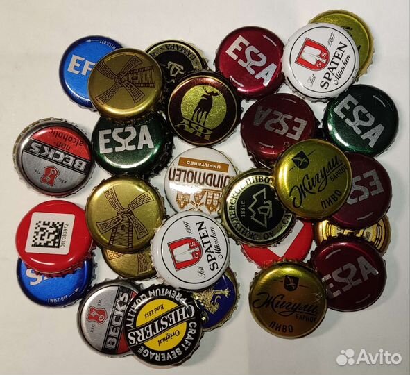 Кронен пробки, крышки от пивных бутылок