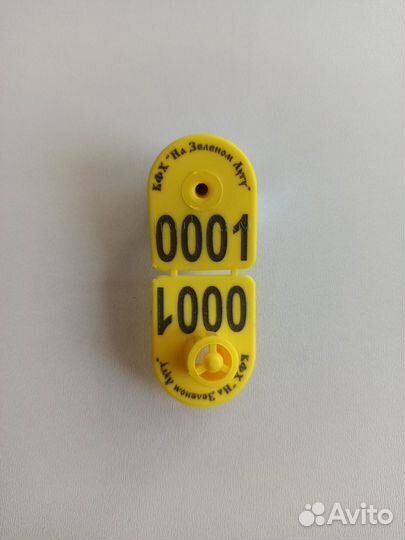 Ушная бирка для коз, овец, поросят