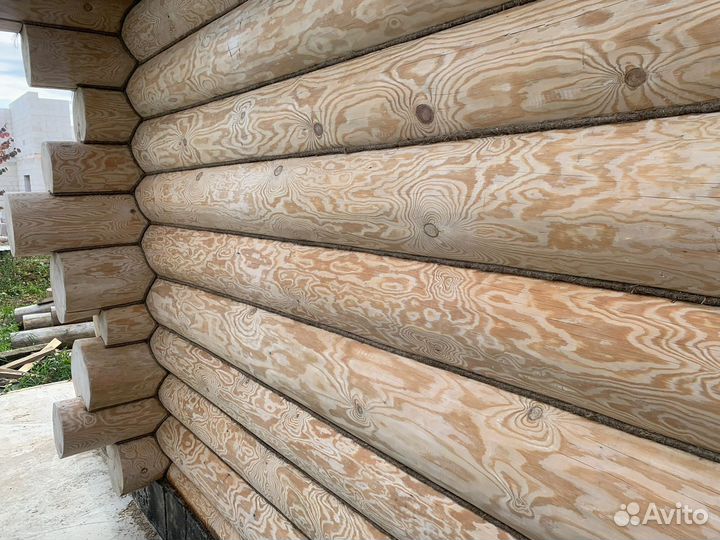 Теплый шов Шлифовка Покраска срубов