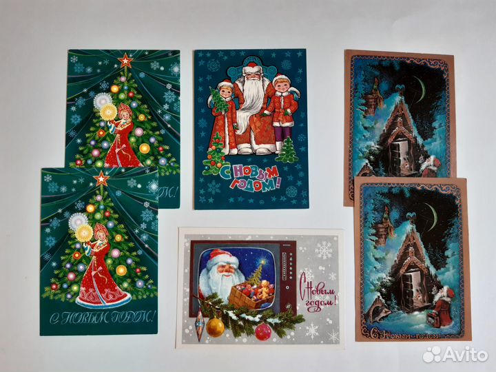 Открытки советские 1 мая Новый год 8 марта