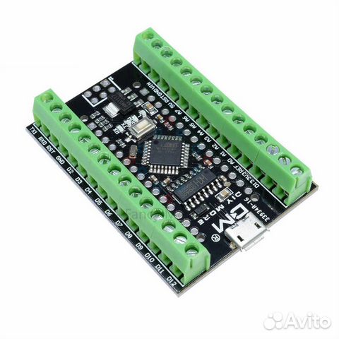 Arduino nano v3.0 с терминальными разъемами