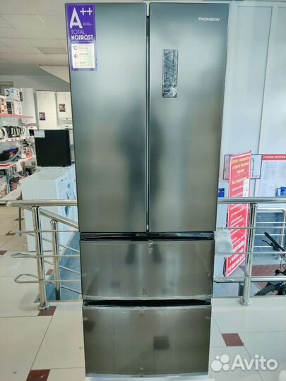 Черный многодверный холодильник Tomson 337 литров