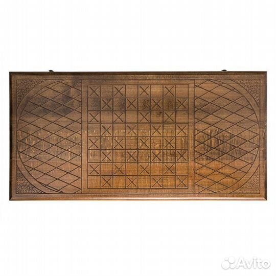 Нарды и шашки резные Реал Мадрид 62 х 64 см бук Армения 62703