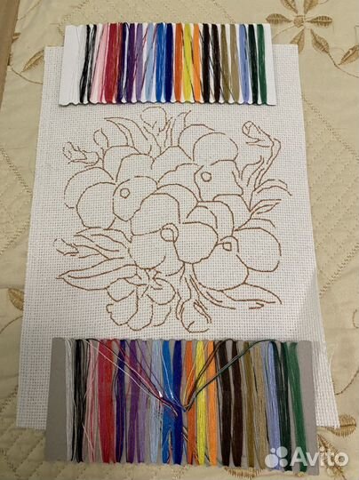 Набор для вышивания крестиком Фиалки