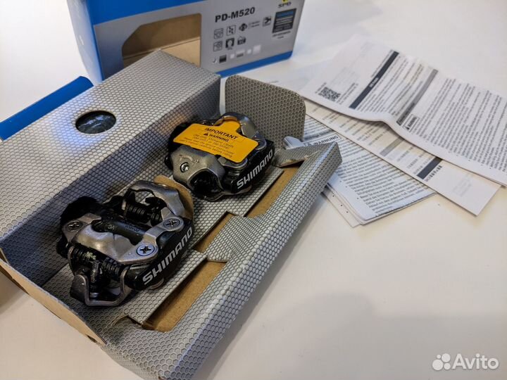 Новые контактные педали Shimano PD-M520, SPD