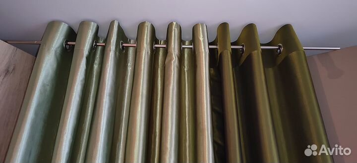 Шторы на люверсах, комплект