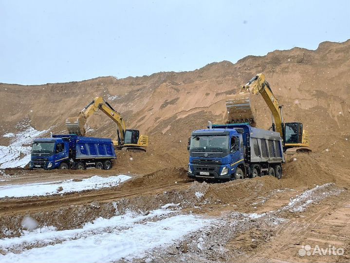 Песок карьерный с доставкой