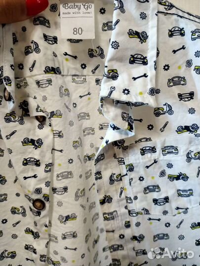 Рубашка на мальчика 86