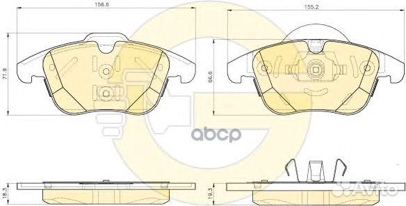 Колодки тормозные land rover range rover evoque