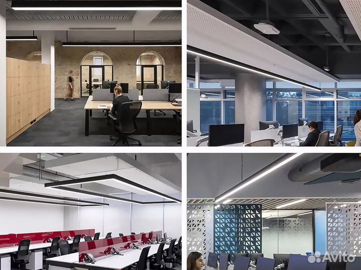 Светодиодный линейный светильник 4000к