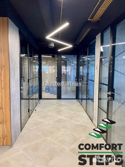 Стеклянные офисные перегородки