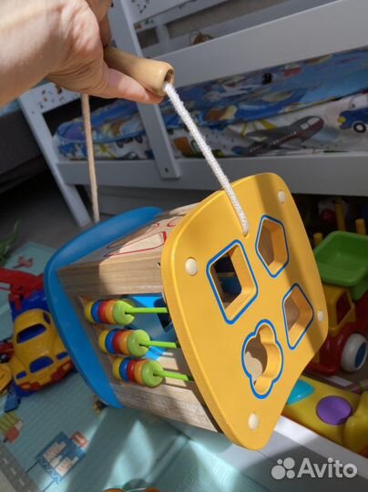 Развивающий деревянный кубик