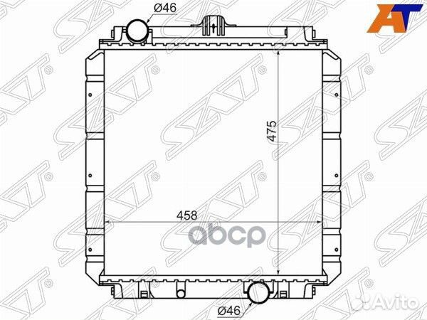 Радиатор Mitsubishi Fuso Canter FE5 93-02 / Fuso