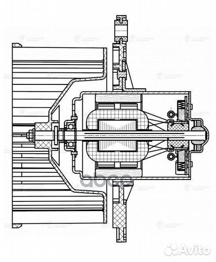 Мотор вентилятора отопителя (печки) для ваз 2110