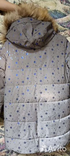 Пуховик на девочку светоотражающий
