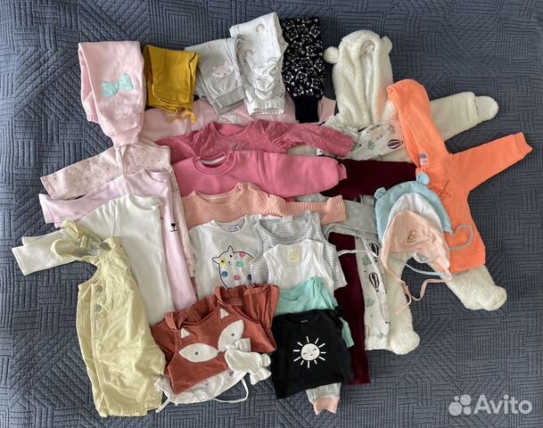Одежда для девочки пакетом 74 6-12 месяцев