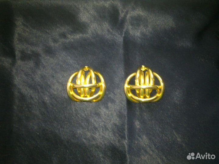 Серьги Италия под желтое золото