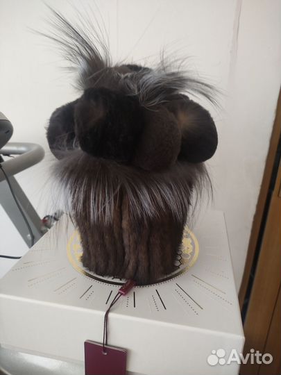 Шапка женская вязаная норка