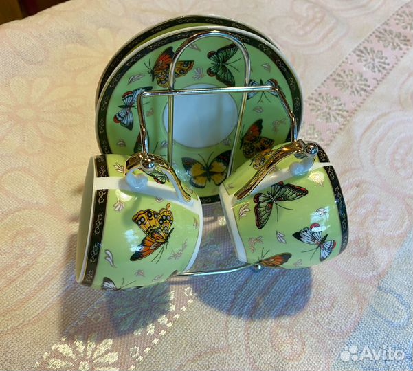 Кофейная пара Arti-M фарфор (бабочки)