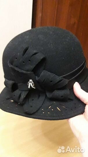 Шляпа женская черная