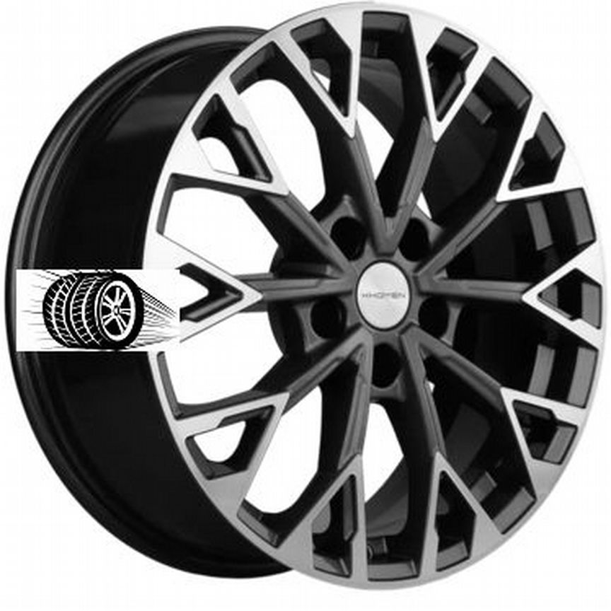 Литые диски Khomen Wheels 7×R17 5×108
