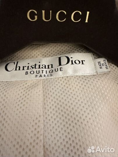 Кожаная куртка пиджак christian dior