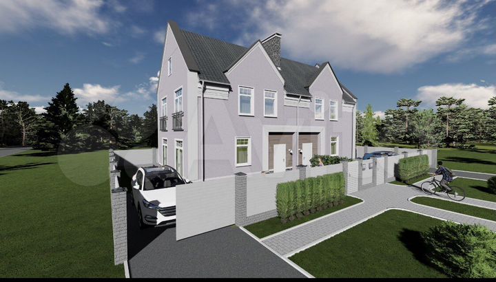 Таунхаус 113 м² на участке 2,5 сот.