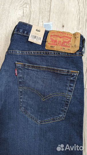 Levi's Men's 501 Original Fit Jeans оригинал