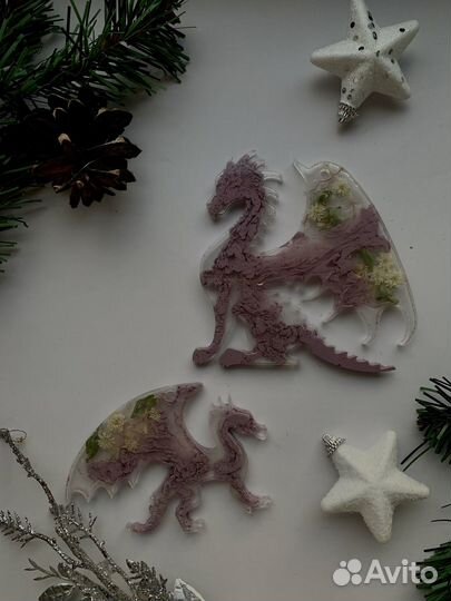 Елочные игрушки из эпоксидной смолы