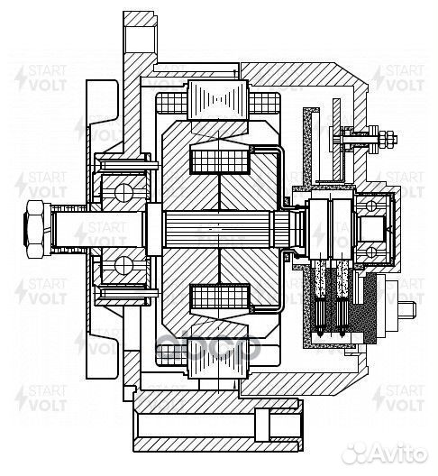 Генератор для а/м DAF 95 XF (97) с дв. XE 280
