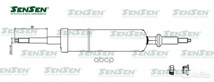 Аморт. зад bmw 3 (e90) sensen 334625, 334626
