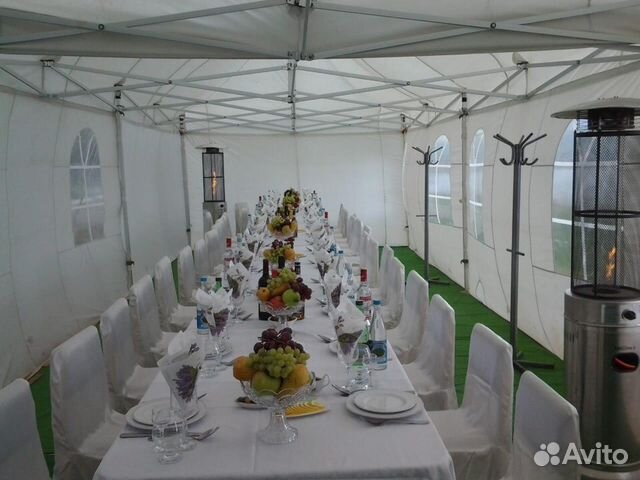 Аренда шатра с полом и ковролином, и без