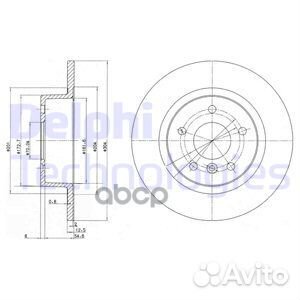 Диск тормозной land rover discovery 98-04/range