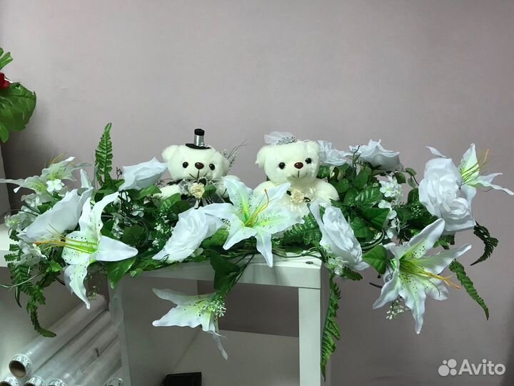 Новое украшение на свадебную машину на крышу