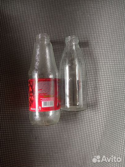 Стеклянные банки бутылки от сока 12 штук