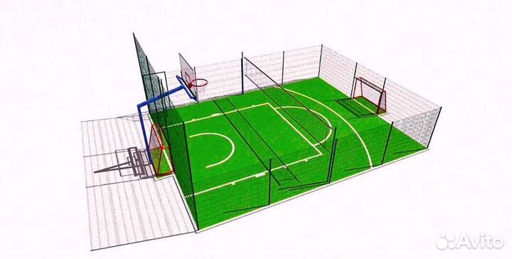 Спортивная площадка для взрослых и детей