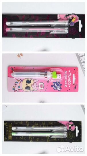 Ручки, наборы. В няшном стиле